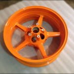 Verniciatura Cerchi Moto Arancione Repsol
